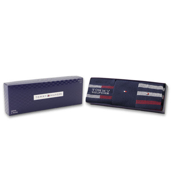 Tommy Hilfiger Socken 3-Pack Blau - Bild 1