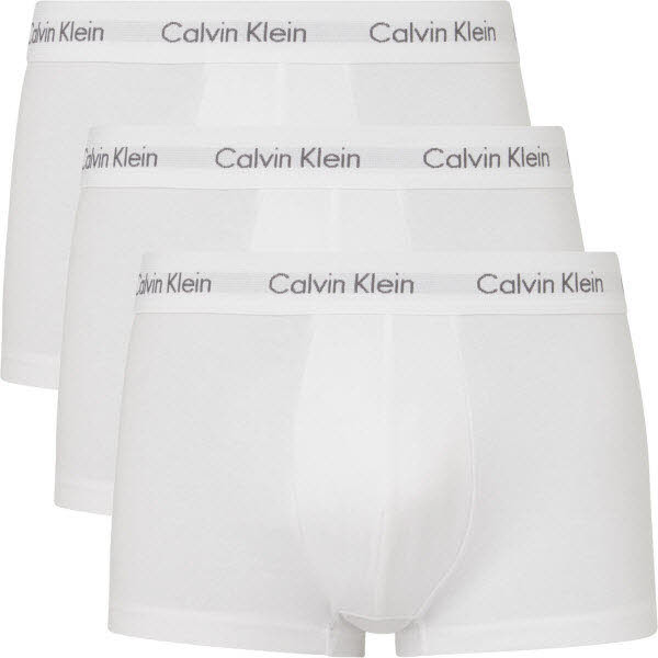 Calvin Klein Low Rise Trunk, 3-Pack Weiß