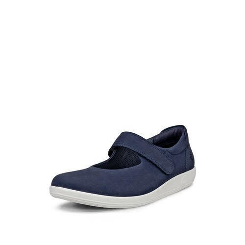 Ecco SOFT 2.0 MARY-JANE Ballerina Blau - Bild 1