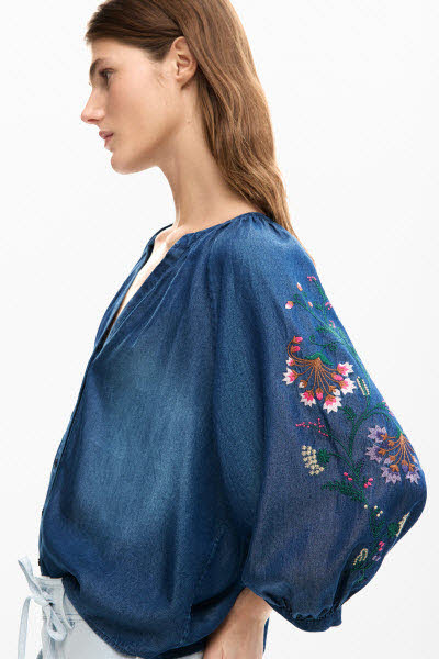 Desigual Bluse Blau - Bild 1
