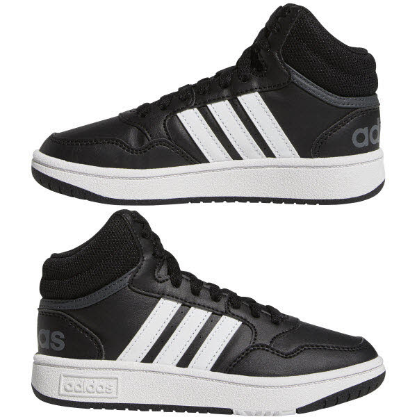 Adidas HOOPS MID 3.0 K Hi Top Sneaker Schwarz - Bild 1