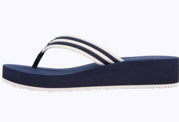 Tommy Hilfiger Zehentrennerpantoffel Blau