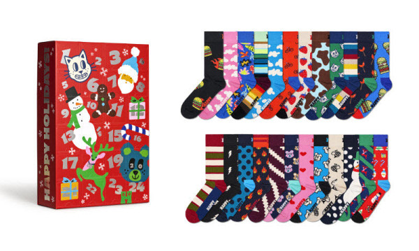Happy Socks Adventskalender 24 Paar Bunt - Bild 1