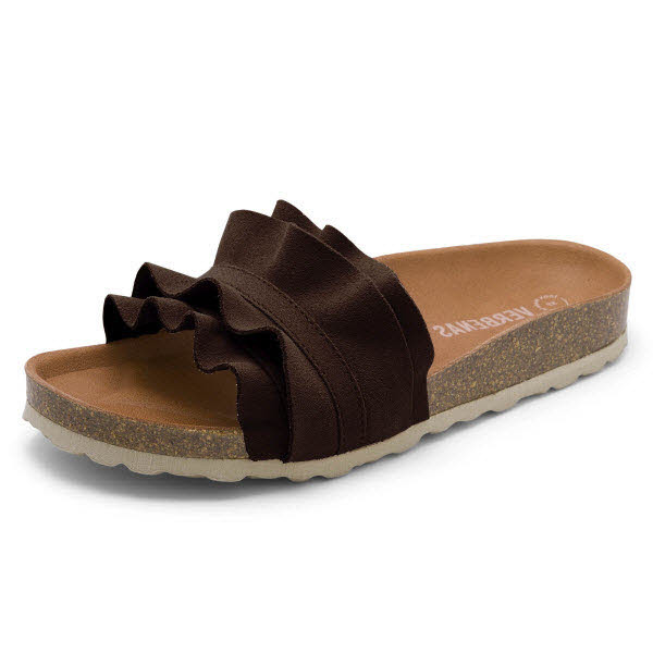 Verbenas Pantoffel Braun