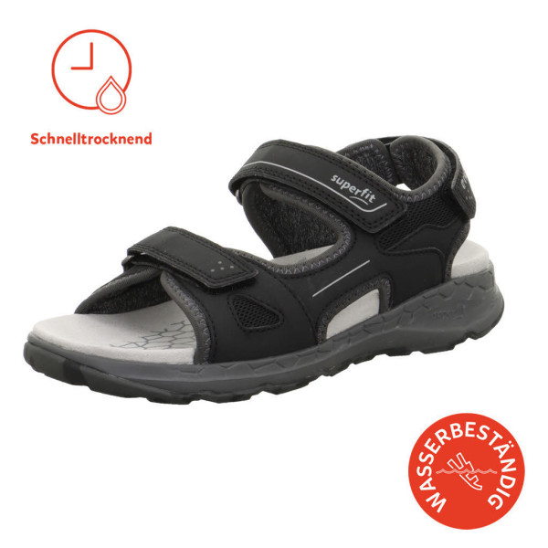 Superfit Sandale Schwarz