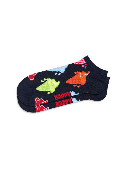 Happy Socks Ice Cream Sneakersocken Blau