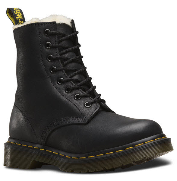 Dr. Martens Serena 1460 8 Eye Boot Black Wyoming Schnürboot Warmfutter Schwarz - Bild 1