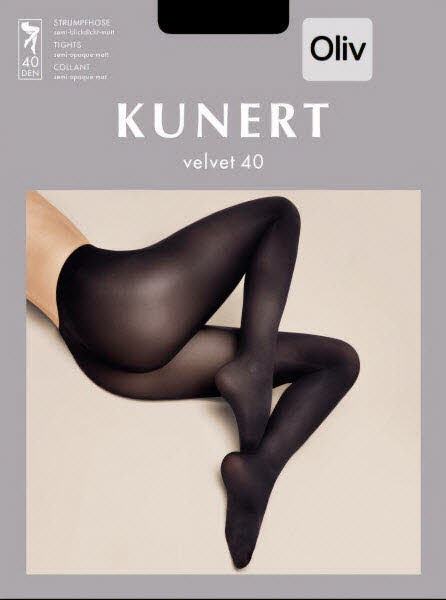 Kunert Velvet 40 Strumpfhose blickdicht Oliv