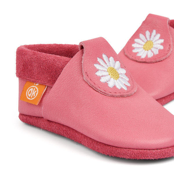 Orangenkinder Maggie das Blümchen SOFT Hausschuh Pink - Bild 1