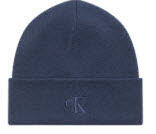 Calvin Klein CK FINE RIB BEANIE Mütze Blau
