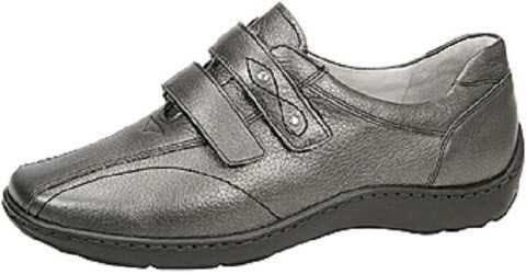 Waldläufer Klettverschluss-Schuh Grau
