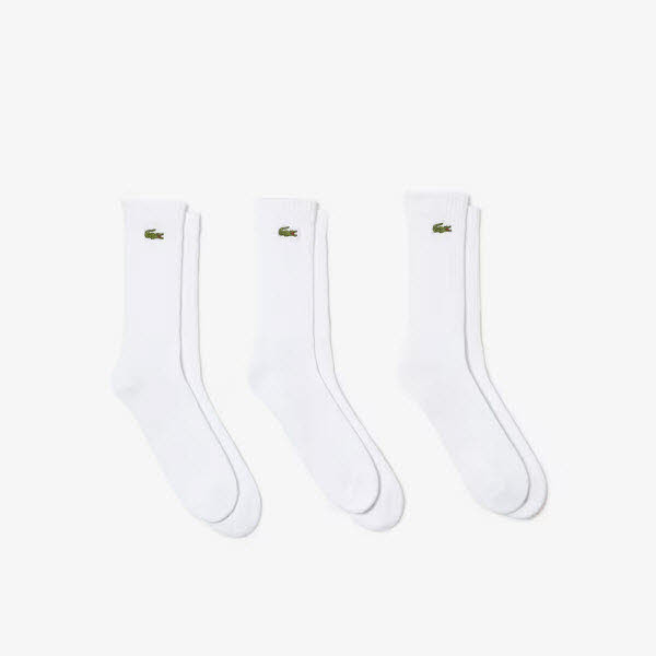 Lacoste Socken 3-Pack Weiß - Bild 1