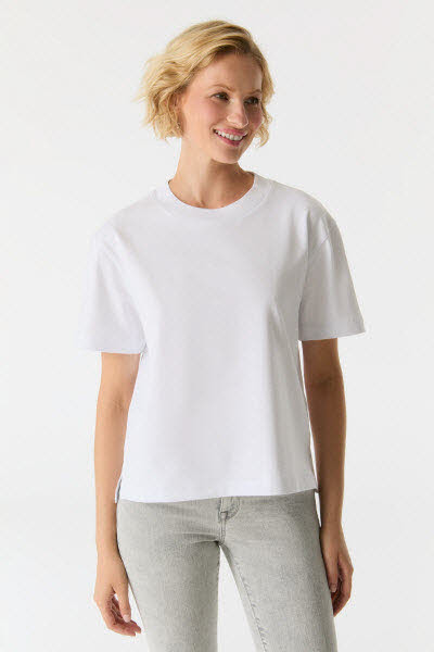 C.O.J. Denim T-Shirt Weiß - Bild 1