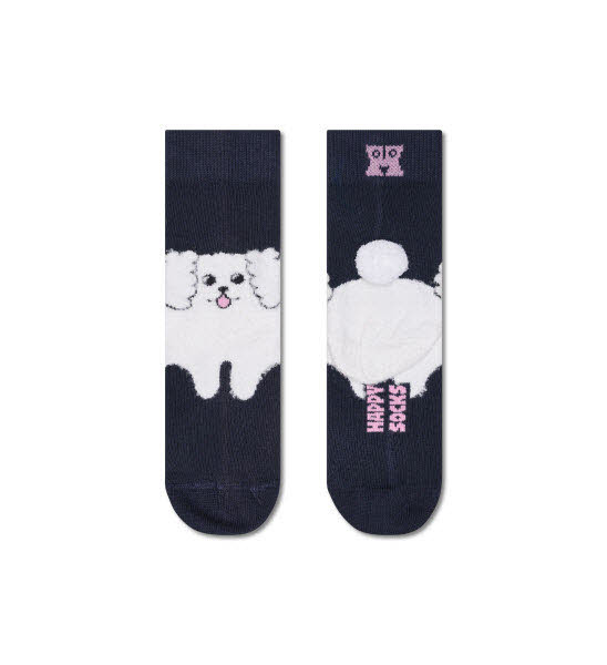 Happy Socks Kids Fluffy Dog Socken Blau - Bild 1