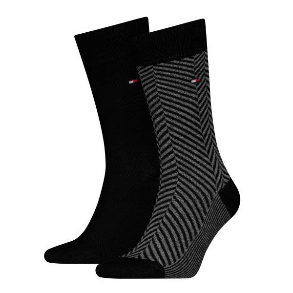 Tommy Hilfiger Socken 2-Pack Schwarz - Bild 1