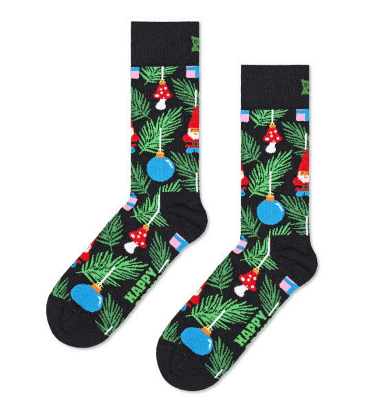 Happy Socks Christmas Tree Socken Schwarz