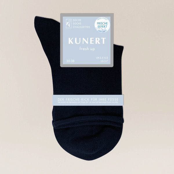 Kunert Socken mit Rollrand Blau - Bild 1