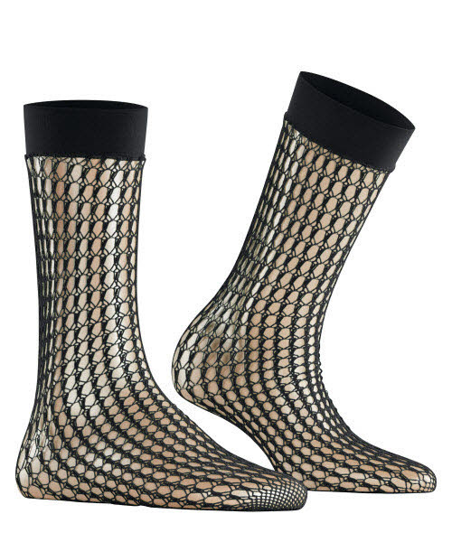 Falke Netzsocken Schwarz - Bild 1