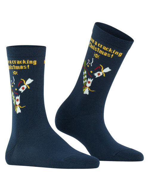 Burlington X-Mas Socke Blau - Bild 1