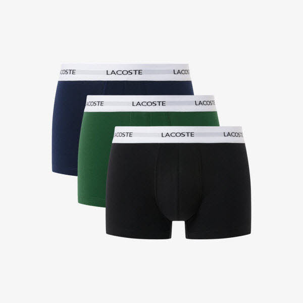 Lacoste 3-Pack Stretch Cotton Trunks