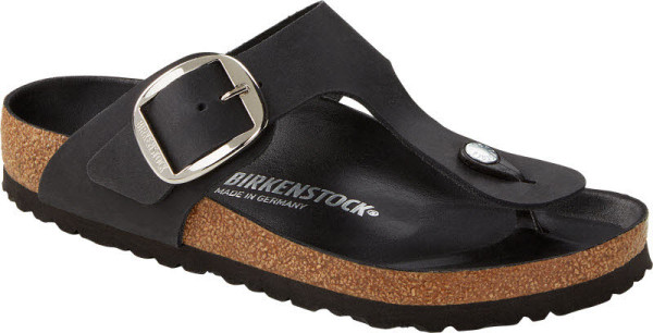 Birkenstock Gizeh Big Buckle Pantoffel "Normal" Schwarz