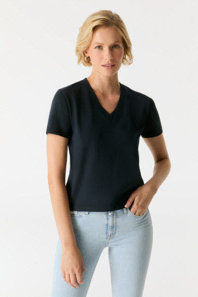 C.O.J. Denim T-Shirt Blau - Bild 1