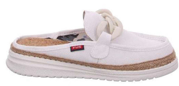 Fusion Pantoffel Weiß