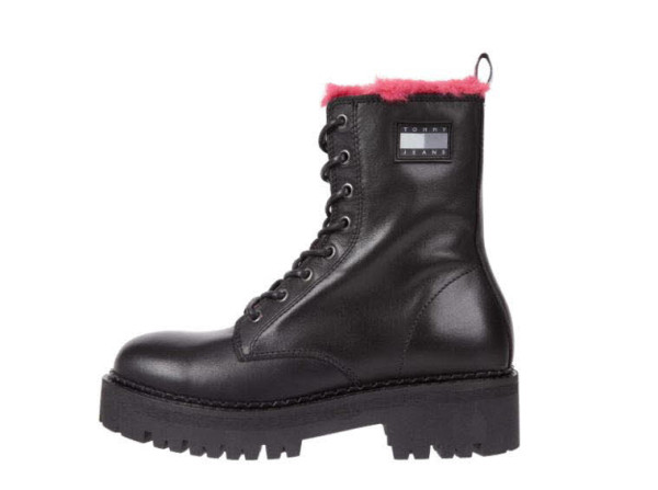 Tommy Hilfiger TJW W URBAN BOOT SMOOTH Schnürboot Schwarz