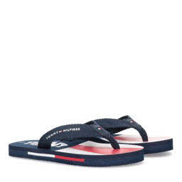 Tommy Hilfiger Zehentrenner Pantoffel Blau - Bild 1