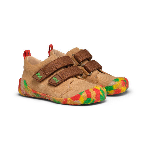 Affenzahn Leder Walky Lauflernschuh Beige - Bild 1