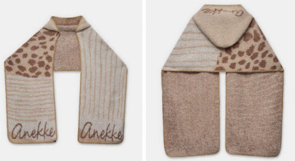 Anekke Kapuzenschal Beige - Bild 1