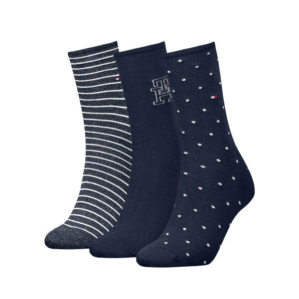 Tommy Hilfiger Socken 3-Pack Blau - Bild 1