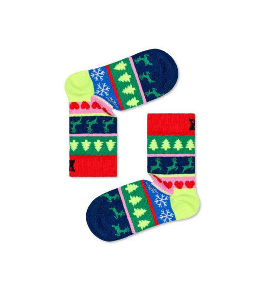 Happy Socks Christmas Stripes Socken Bunt - Bild 1