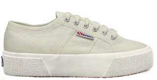 Superga 2740-PLATFORM Leinenschuh Beige