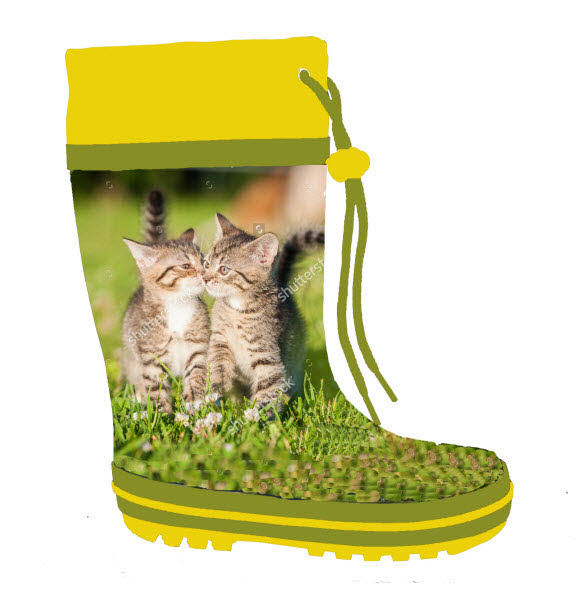 Con Way KATZE Gummistiefel Grün