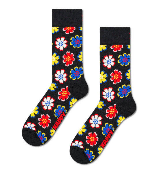 Happy Socks Socken Blume Blau