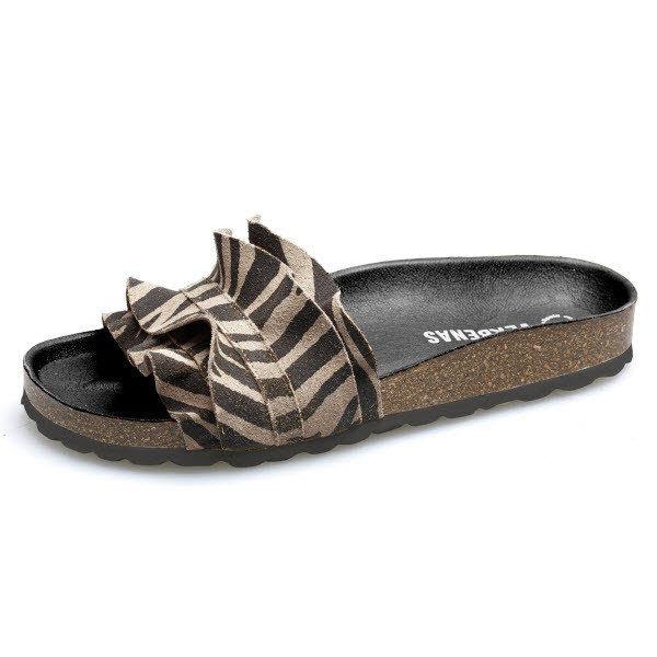 Verbenas Pantoffel Schwarz