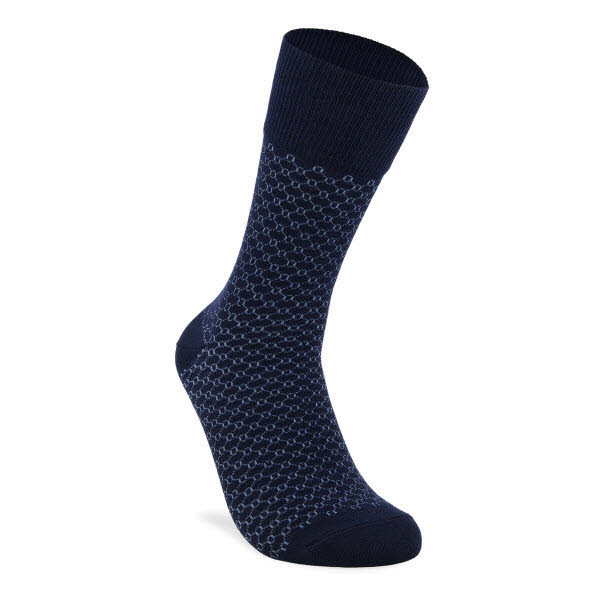 Ecco Classic Honeycomb Mid Cut Socken Blau