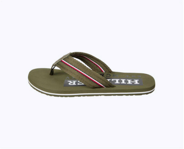 Tommy Hilfiger Zehentrenner Oliv