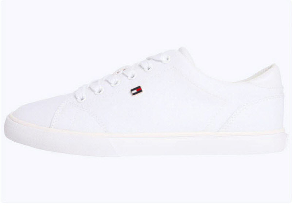 Tommy Hilfiger Leinensneaker Weiß