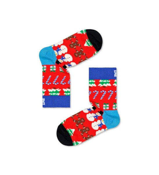 Happy Socks All I want for Christmas Socken Rot