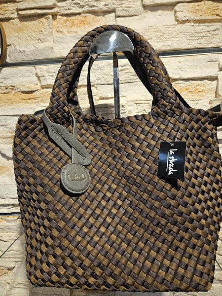 la strada Handtasche Braun