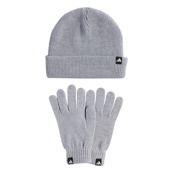 Adidas Mütze und Handschuh Set Grau