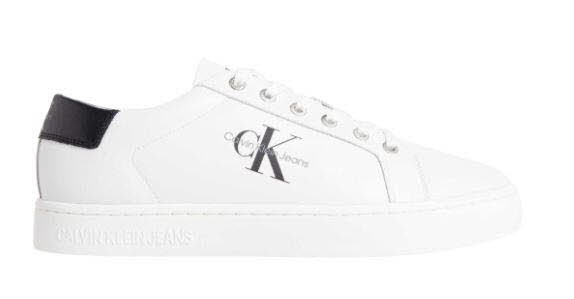 Calvin Klein CLASSIC CUPSOLE LACEUP LOW LTH Sneaker Weiss