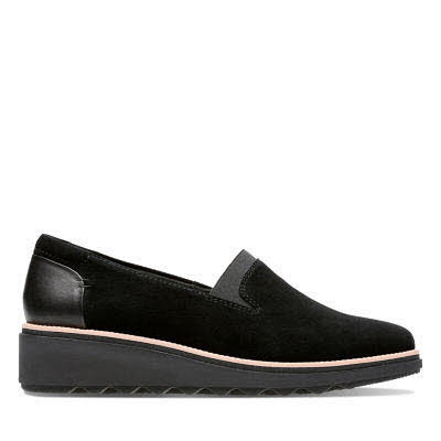 Clarks Sharon Dolly Slipper Schwarz