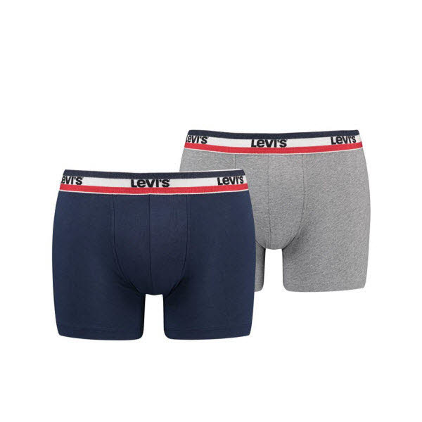 Levi´s Boxer Brief, 2-Pack Blau - Bild 1