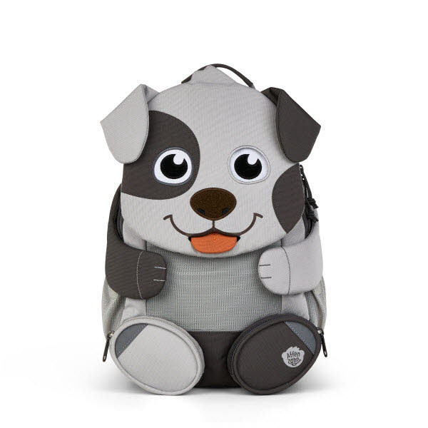 Affenzahn Großer Freund Hund Rucksack Grau - Bild 1