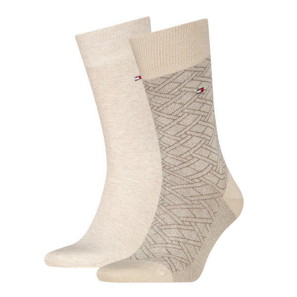 Tommy Hilfiger Socken 2-Pack Beige - Bild 1