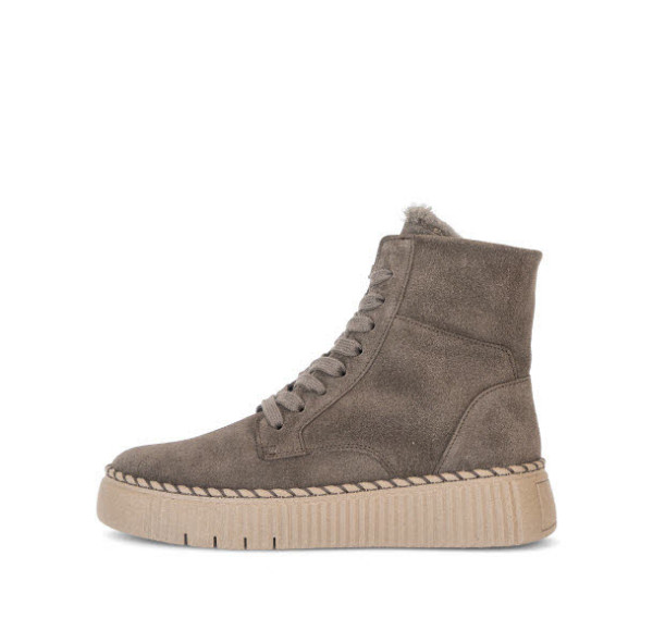 Gabor Schnürboot mit Lammfell Taupe - Bild 1
