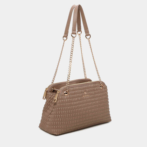 Binnari Schultertasche Taupe - Bild 1